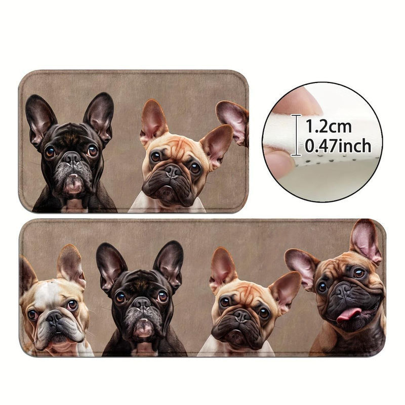 Anti-Ermüdungs-Küchenmatte mit Hundeaufdruck, rutschfest und wasserdicht, gepolsterte Küchenteppich B/B: 40 x 60 cm - Bild 4