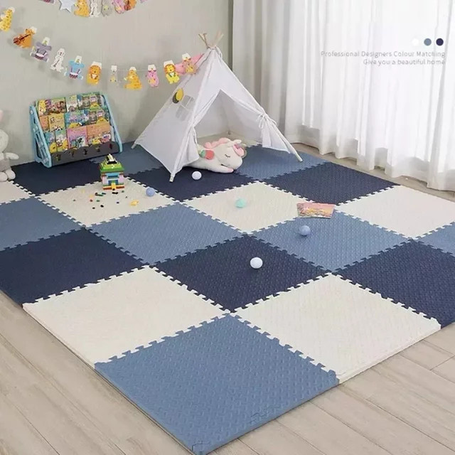 DHDH Baby Puzzle Bodenmatte, Schaumstoff, 8-16 Stücke, Gelb, Bunt / Mehrfarbig - Bild 1