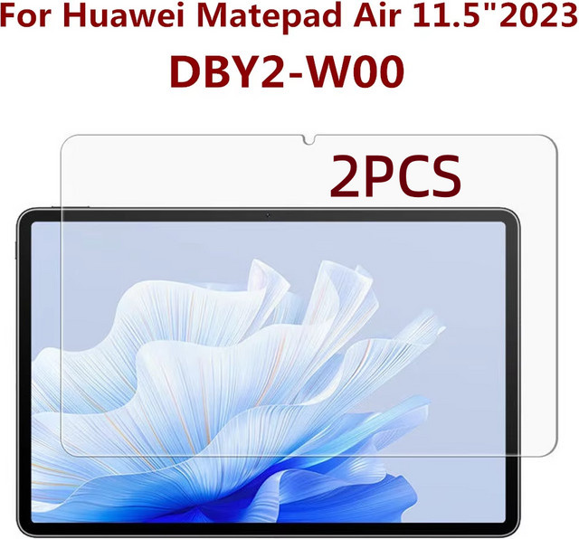 2er-Set Displayschutzfolie aus gehärtetem Glas für Huawei MatePad Air 11,5 Zoll 2023 DBY2-W00, transparent und kratzfest - Bild 1