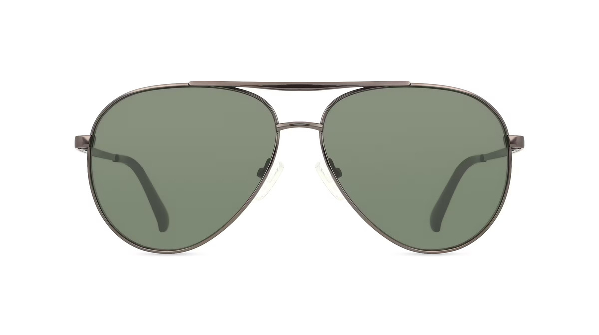 Fielmann BD 568 SUN CL Sonnenbrille Pilot, Vollrand, Edelstahl, grau, Herren - Bild 1