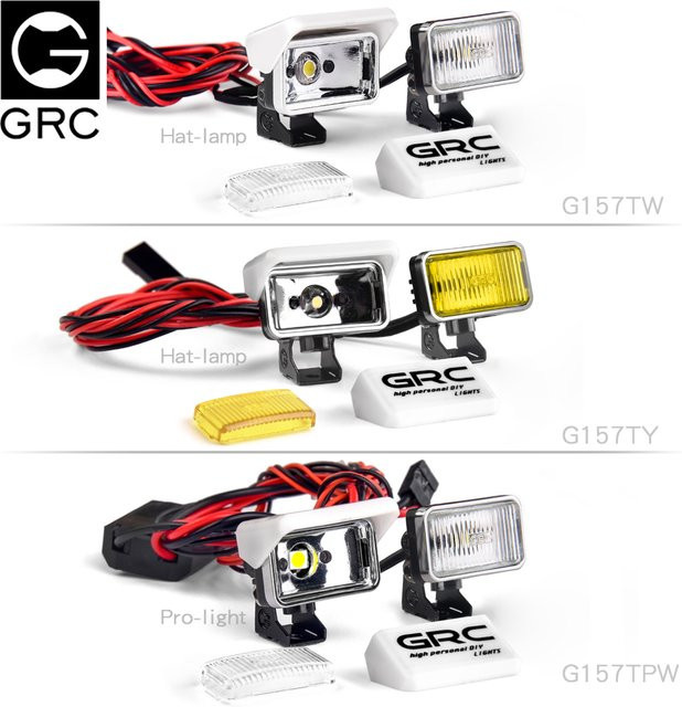 GRC Retro-Simulations-Offroad-Suchscheinwerfer, 20 mm, für 1:10 RC Fahrzeug - Bild 1