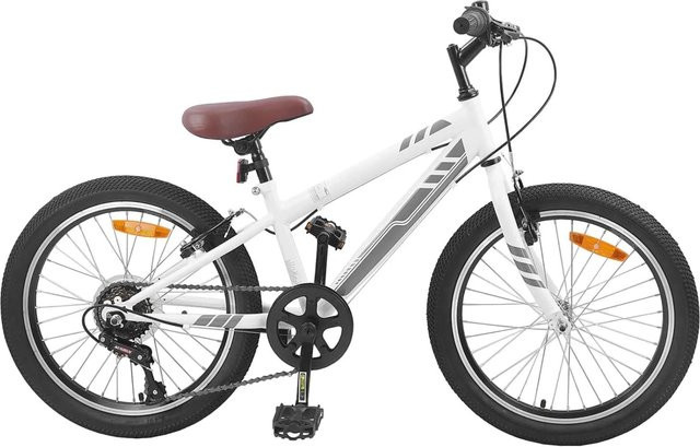 vidaXL Mountainbike 20 Zoll 6-Speed Weiß für 5-8 Jahre Alt - Bild 1