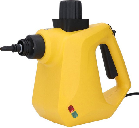 Aimo Handheld Dampfreiniger in Gelb mit 250 ml Fassungsvermögen und 9 Zubehörteilen