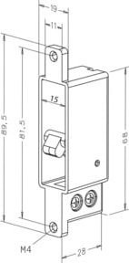 Assa Abloy effeff Riegelschaltkontakt 875-10-------00 - Bild 1