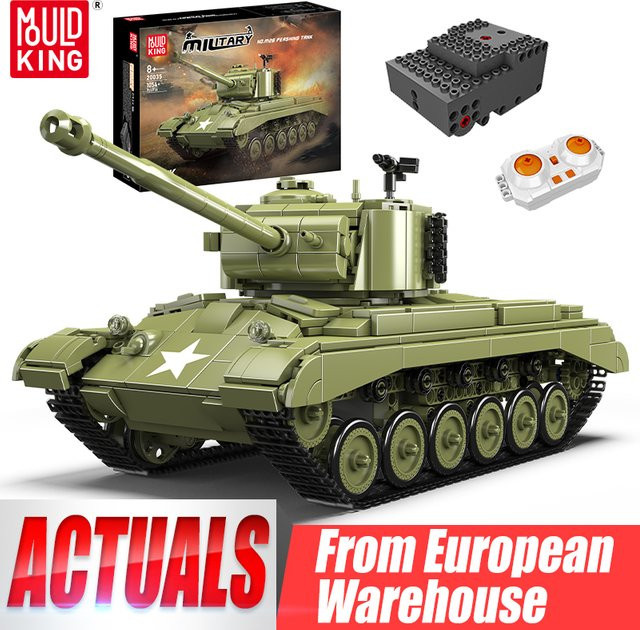 Mould King 20035 Technischer Panzer M26 Pershing, ferngesteuert, ab 8 Jahren - Bild 1