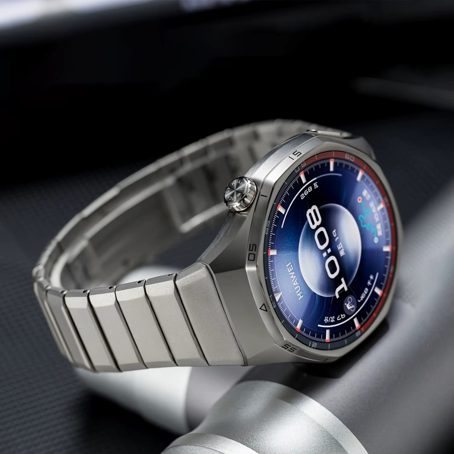 Uhrenarmband Titan, Silber, für Huawei Uhr GT 6 Pro 46mm, Unisex - Bild 2