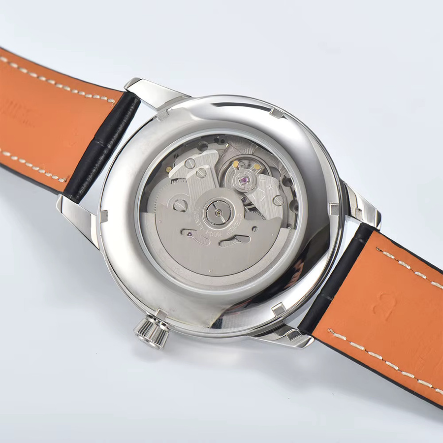 OUMASHI Armbanduhr, Automatik, Edelstahlgehäuse, 40 mm, Lederarmband, Herren - Bild 4