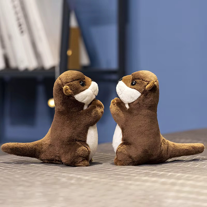 YUZHINUO Kawaii Otter Plushie, Plüsch Spielzeug, Weiß, Braun - Bild 3