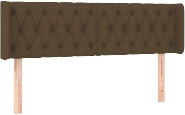 vidaXL LED Kopfteil modern Dunkelbraun mit USB-Ladeport und integrierter Beleuchtung B: 163 cm, T: 16 cm, H: 78-88 cm - Bild 1