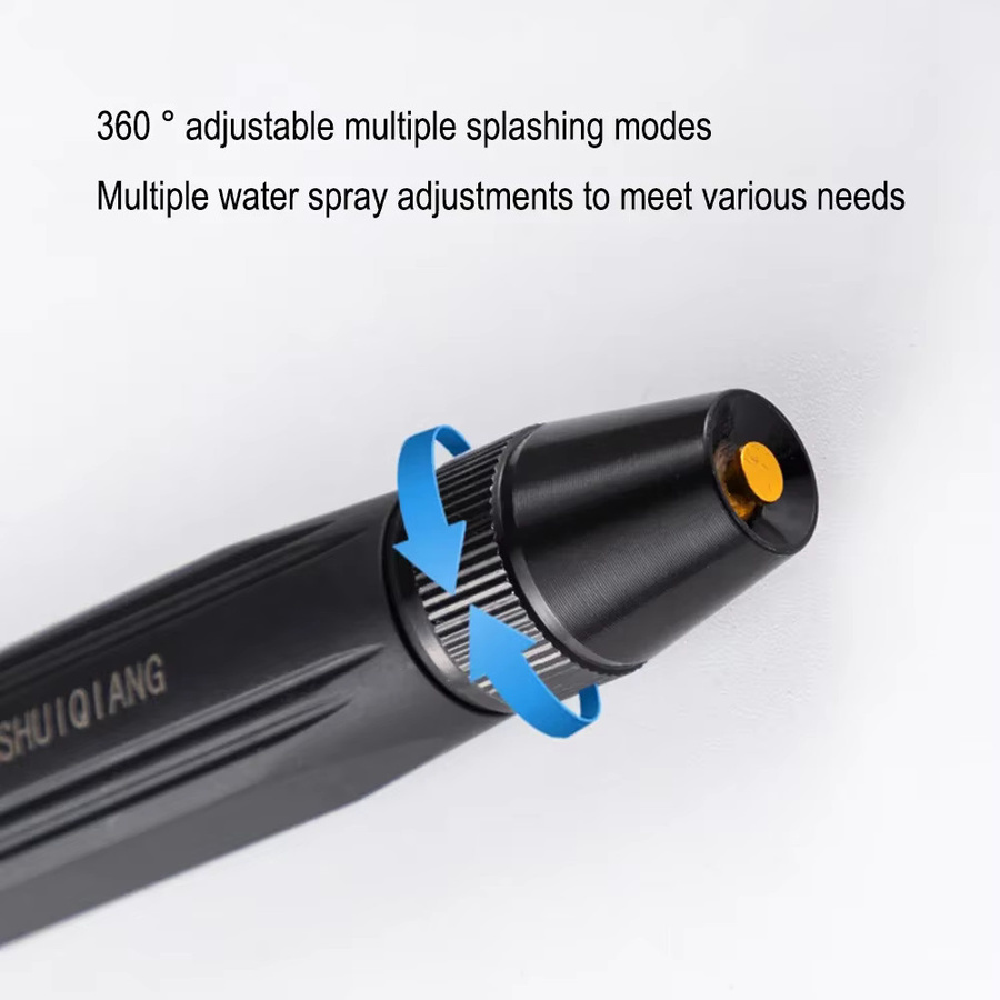 Hochdruck-Wasserpistole mit schwarzer Pagodenlegierungsdüse und robustem Kunststoffgehäuse für die Gartenreinigung und Autowaschanlage - Bild 4