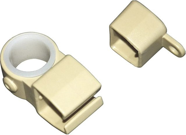 Gardinia U-Halter mit Endkappen Beige 2er Pack aus Kunststoff - Bild 1