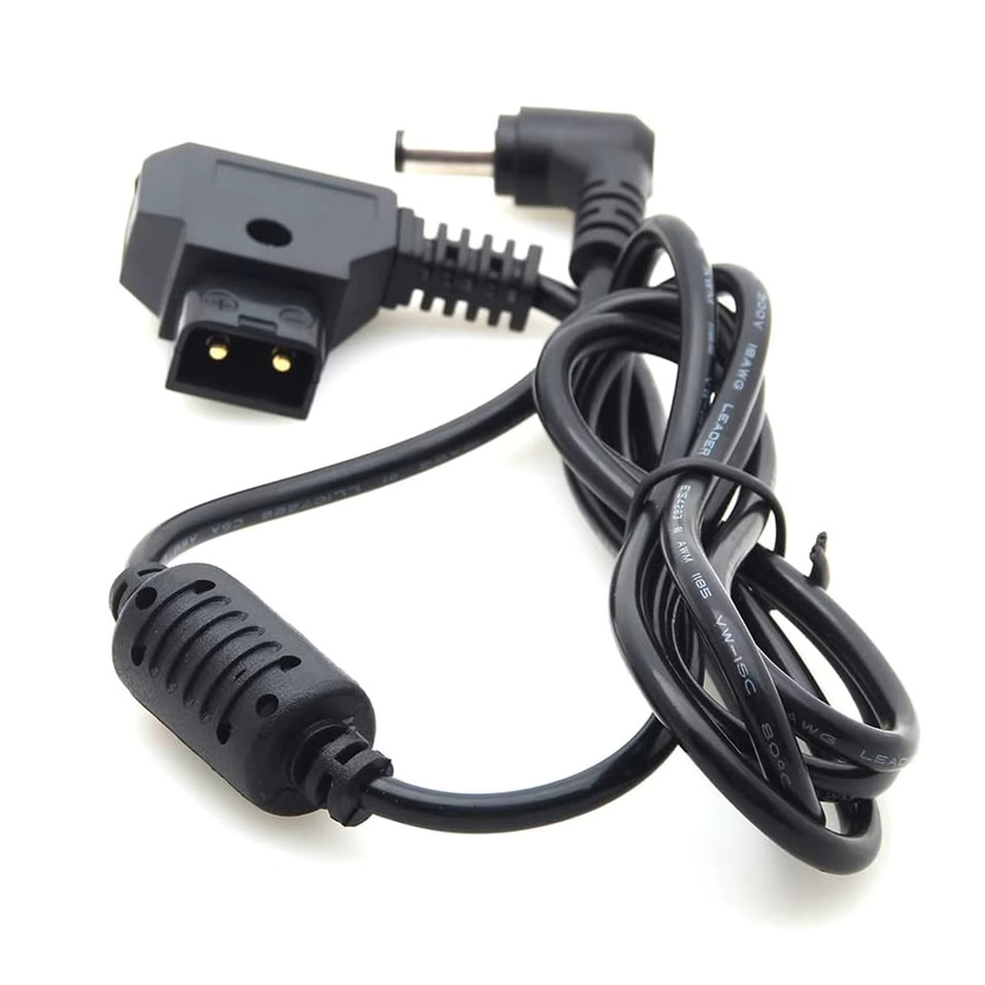 Probty D-Tap auf DC 5,5 x 2,5 mm Stromkabel in Schwarz für DSLR Rig, V-Mount Akkus, Kameramonitore und LED-Videolichter - Bild 2