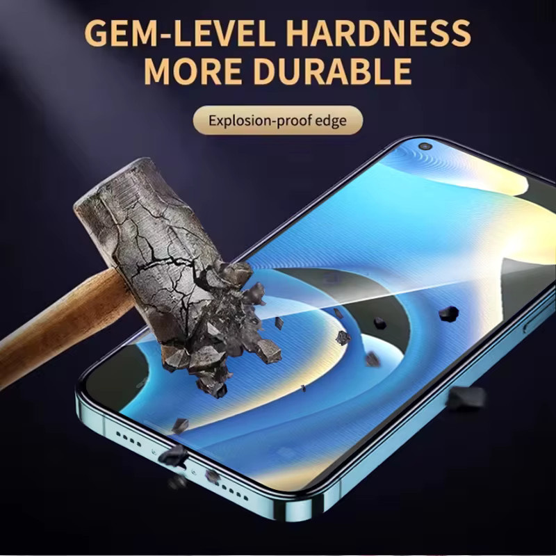 3er-Set gehärtetes Glas als Displayschutz für Realme GT Neo2 und Neo 2, transparent, Fingerabdruck-Entsperrung kompatibel - Bild 2