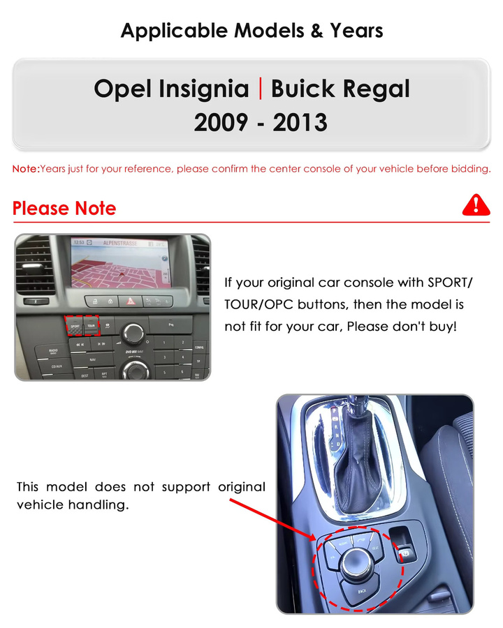 OSSURET Android 14 Autoradio im Tesla Style für Opel Insignia und Buick Regal 2009–2013 mit GPS, Carplay und Android Auto, Schwarz - Bild 2
