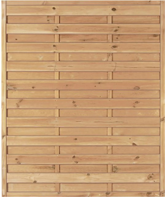 T & J Sichtschutzzaun Maxi-Massiv aus Holz in Grün, B: 150 cm, H: 180 cm - Bild 1