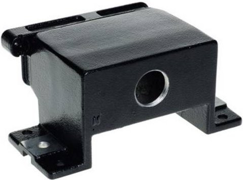 Harting Sockelgehäuse 19400160912 in Schwarz aus Aluminium - Bild 1