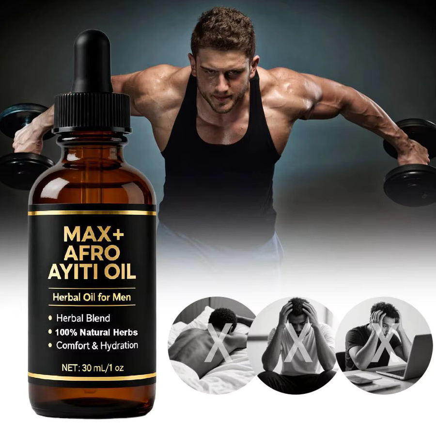 MAX+AFRO Ayiti-Öl Massage-Essenzöl, 30 ml, Herren - Bild 5