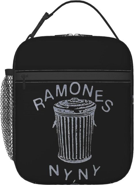 Fancy Style Studio Ramones Thermische Lunchtasche Schwarz, Auslaufsichere Isolierte Lunchbox für Damen und Kinder - Bild 1