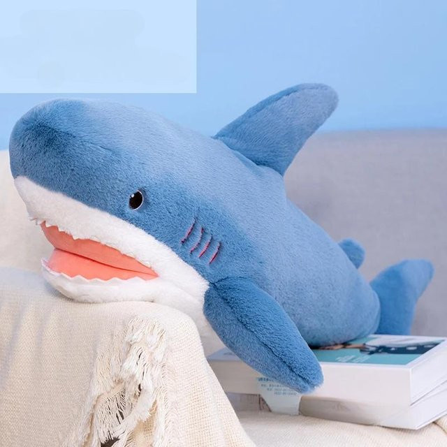 Kidsly Gefleckter Hai, Meerestier-Plüschtier, großes Sofa-Plüschkissen, ab 3 Jahren - Bild 1
