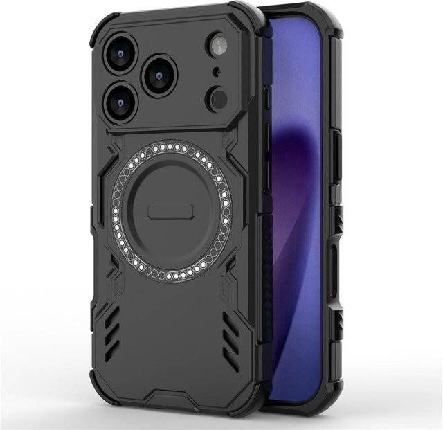 Techsuit ArmorMag MagSafe-Hülle für Apple iPhone 18 Pro und iPhone 17 Pro, Schwarz - Bild 1