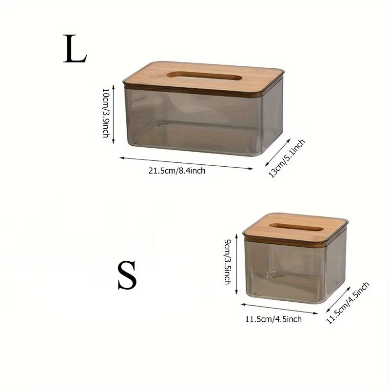 Transparente Taschentuchbox aus Kunststoff für Büro, Restaurant und Café - Bild 4