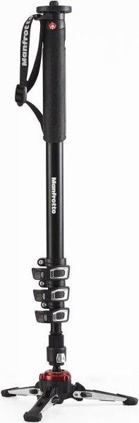 Manfrotto Einbein-Video 4 Sektionen in Schwarz - Bild 1