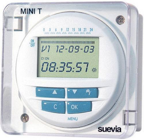 Suevia Practic Log digitale Aufputz-Zeitschaltuhr in Weiß, 230 V/AC, 3680 W - Bild 1