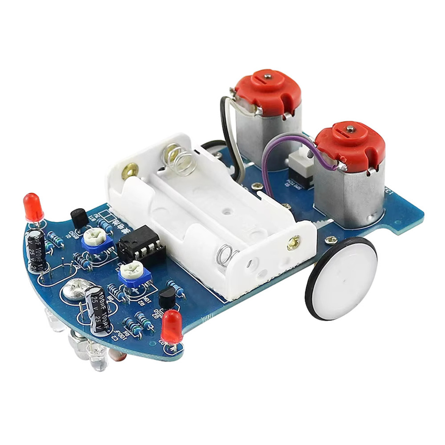 Aideepen D2-5 DIY Kit Intelligente Tracking Linie Auto, Elektronische Produktion Montage Smart Auto DIY Löten Praxis Kit, Fahrzeuge - Bild 3