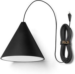 Flos String Light Cone Touch Dim Pendelleuchte in Schwarz aus Aluminium und Polycarbonat - Bild 1