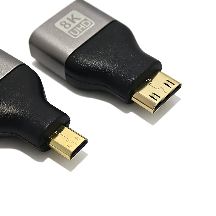 JCD HDMI auf USB-C Adapter mit 8K 60Hz Unterstützung für Mini und Micro HDMI Anschlüsse kompatibel mit HDMI 2.1 für Laptop, Kamera und Monitor - Bild 4