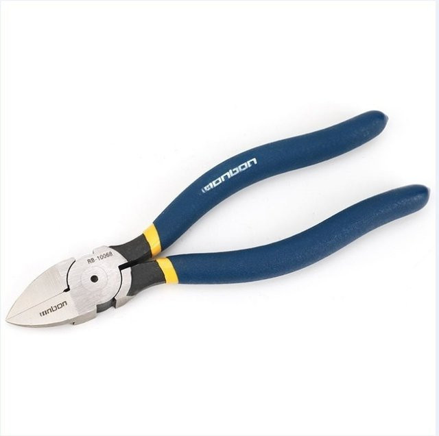 Professionelle Seitenschneider Abisolierzange und Kabelcutter in Blau für Elektriker und DIY-Reparaturen - Bild 1