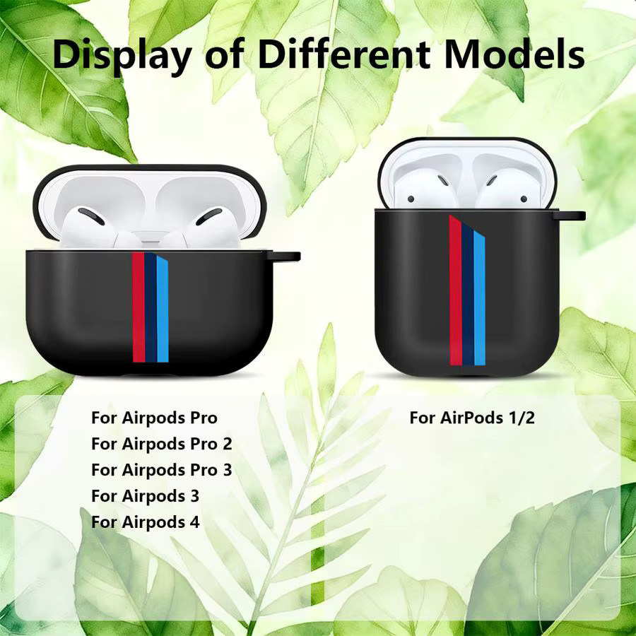Schutzhülle für AirPods 1 2 3 Pro Pro 2 Pro 3 in Blau und Rot mit Logo - Bild 3