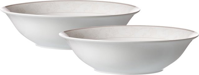 Ritzenhoff & Breker Servierschalen Isabella Floral in Weiß, 2er Set, Durchmesser: 23 cm - Bild 1