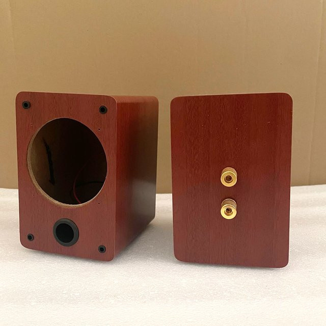 KYYSLB DIY HIFI Audio Lautsprecher Gehäuse aus Holz in Braun, 3 Zoll Chassis-Box - Bild 1