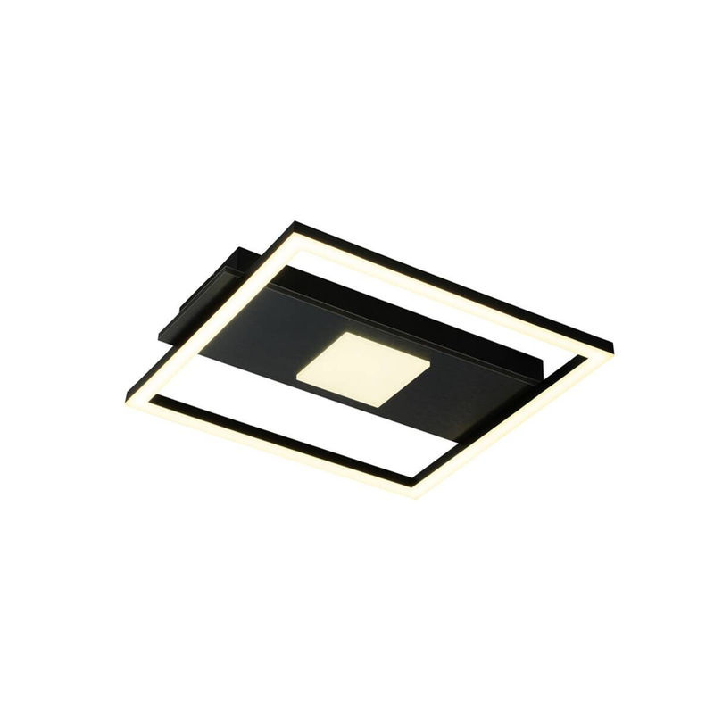 Pocoline LED-Deckenleuchte Quadra modern schwarz B/H/L: 33 x 6 x 36 cm - Bild 3