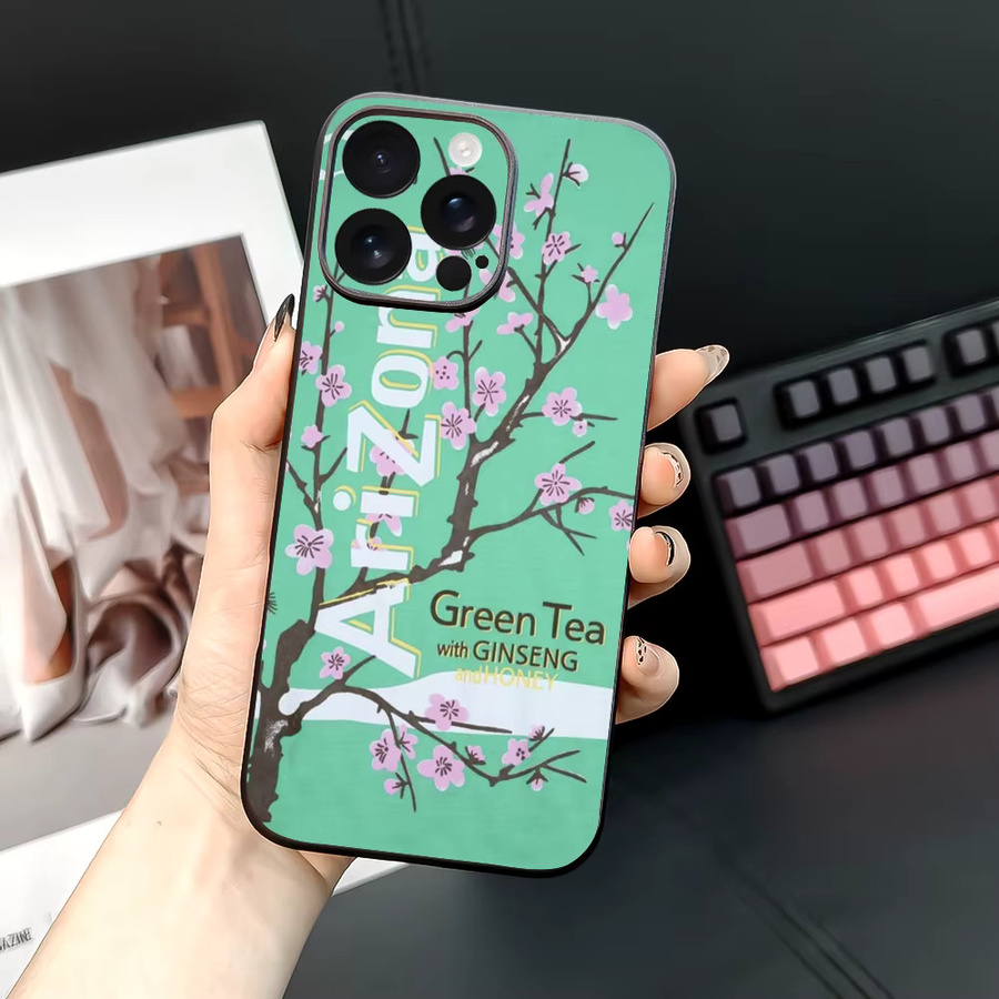 V-Vaporwave Arizona Iced Tea Handyhülle für iPhone 16 15 14 13 12 11 Pro Max Plus Mini aus weichem TPU in Multicolour - Bild 2