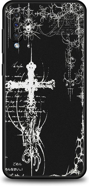 Cyber Sigil Kreuzlinien Handyhülle für Samsung Galaxy Modelle in Schwarz - Bild 1