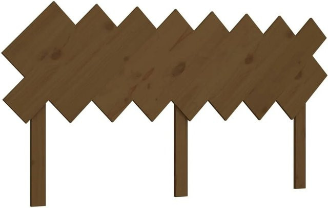 vidaXL Bett-Kopfteil aus Massivholz Kiefer in Honigbraun B: 159,5 cm, T: 3 cm, H: 80,5 cm - Bild 1