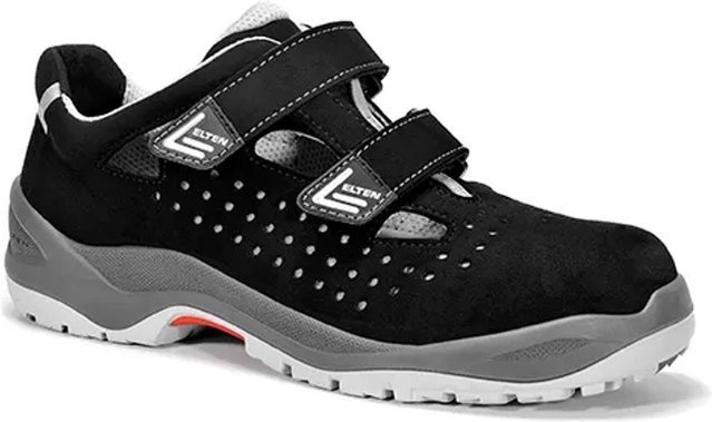 Elten Sicherheitssandale Impulse Grey Easy ESD S1 in Grau und Schwarz, Größe 38 - Bild 1