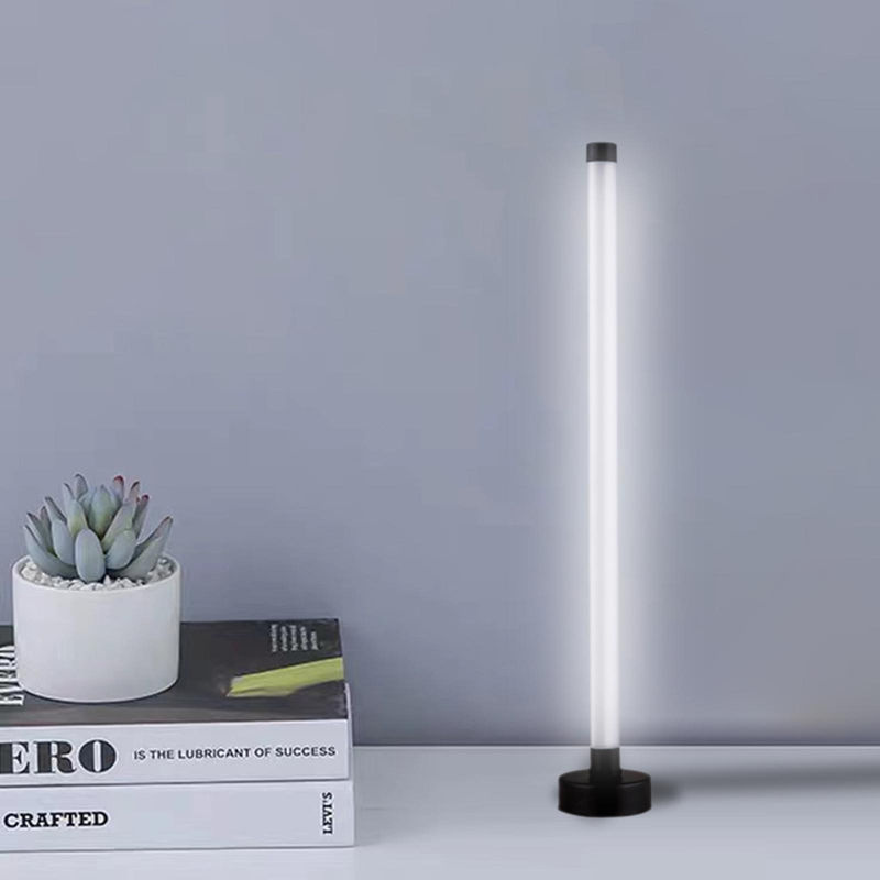 TOMTOP JMS LED-Eckstehlampe in Weiß/Schwarz mit kaltweißem Licht für Wohnzimmer, Schlafzimmer und Büro - Bild 4