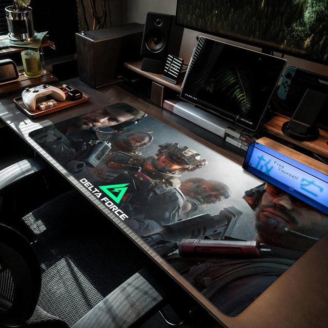 D-Delta Gaming Force Pad Mauspad XXL in Schwarz und Multicolour für Gamer - Bild 1
