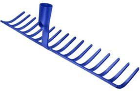 Ideal Straßenrechen mit 16 Zinken in Blau, Arbeitsbreite: 51 cm - Bild 1