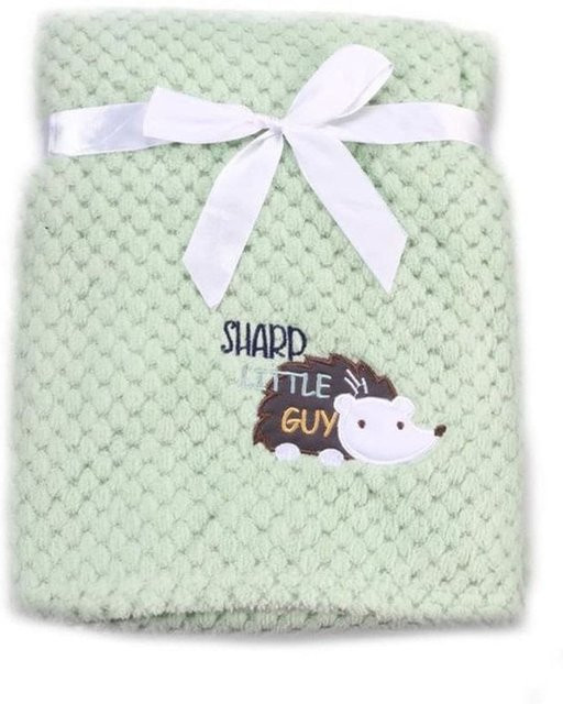 Cangaroo Babydecke Freya aus kuscheligen Fleece in Grün, B/B: 80 x 110 cm - Bild 1