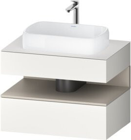 Duravit Waschtischunterschrank Qatego in Weiß, B/T/H: 80 x 55 x 60 cm - Bild 1
