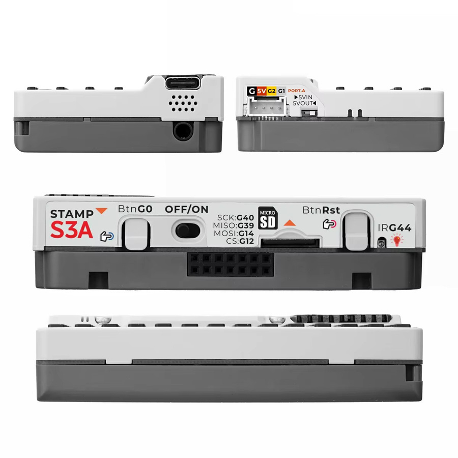 M5Stack Cardcomputer Advanced Edition ESP32 Tragbarer Computer mit 1,14-Zoll-Bildschirm und 56-Tasten-Tastatur Card S3A Entwicklungskit in Weiß - Bild 3