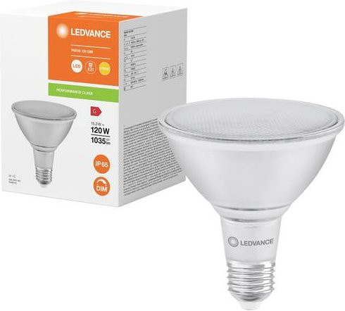 LEDVANCE LED Leuchtmittel E27 Par 38 Warmweiß dimmbar 15,2W (entspricht 120W) Durchmesser: 12,2 cm, Höhe: 12,2 cm - Bild 1