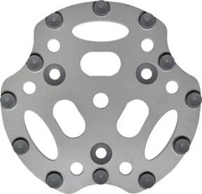 Roll PKD-Scheibe R12 Schleifscheibe für Beton in Grau mit 12 PKD-Rundsegmenten, Durchmesser: 250 mm - Bild 1