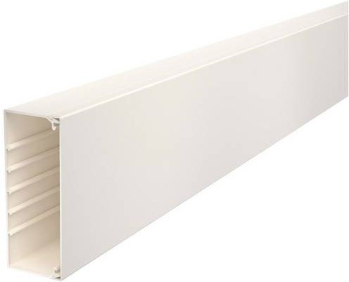 OBO Bettermann Kabelkanal in Weiß, B/H/L: 15,0 x 6,0 x 2000 mm - Bild 1
