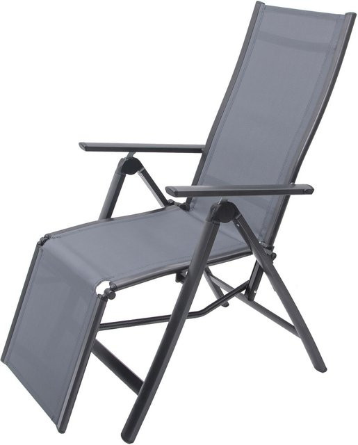 OUTFLEXX Relaxsessel in Anthrazit und Grau mit verstellbarer Kopfstütze und Armlehnen, B/T/H: 67 x 71 x 45 cm - Bild 1