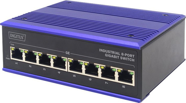 Digitus DN-651119 Industrial Ethernet Switch unmanaged 8 Port Gigabit 10/100/1000 Mbit/s zur DIN-Schienen-Montage - Bild 2